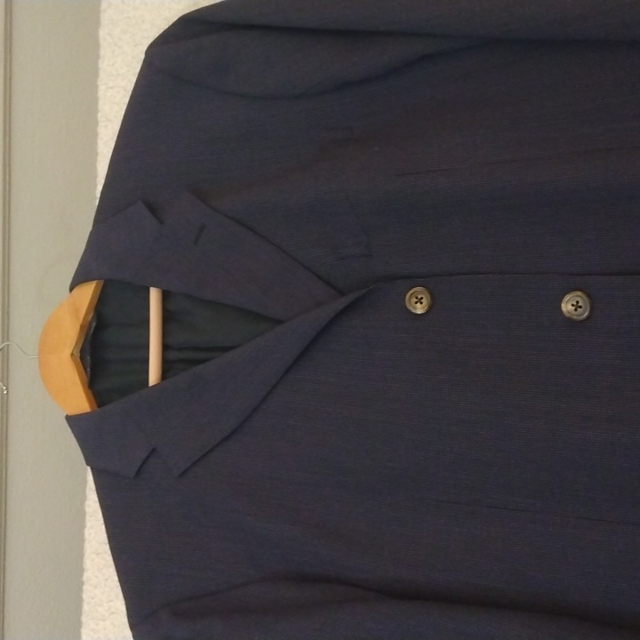 Polo By Ralph Lauren Navy Wool/Mohair Sport Jacket (Made In Italy) 42l